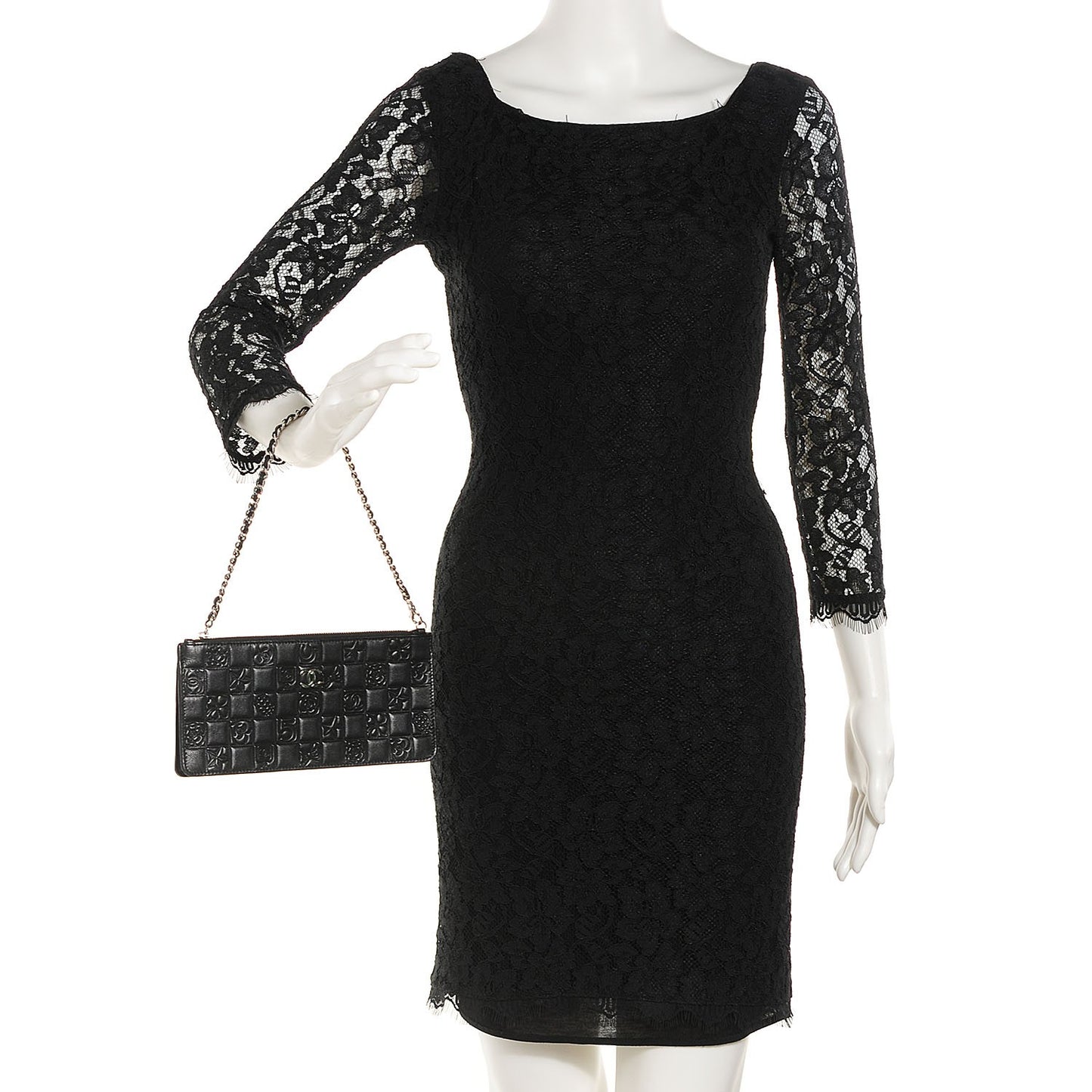 Lambskin Precious Symbols Pochette Black
