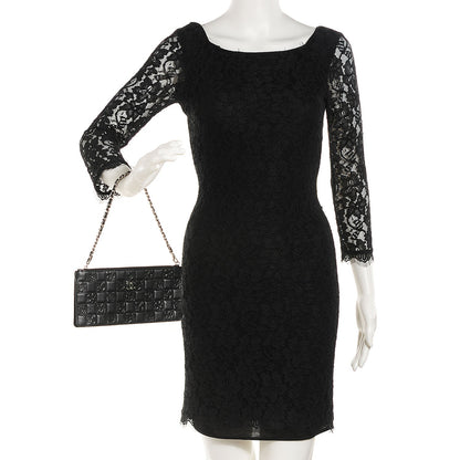 Chanel Lambskin Precious Symbols Pochette Black 2 of 7