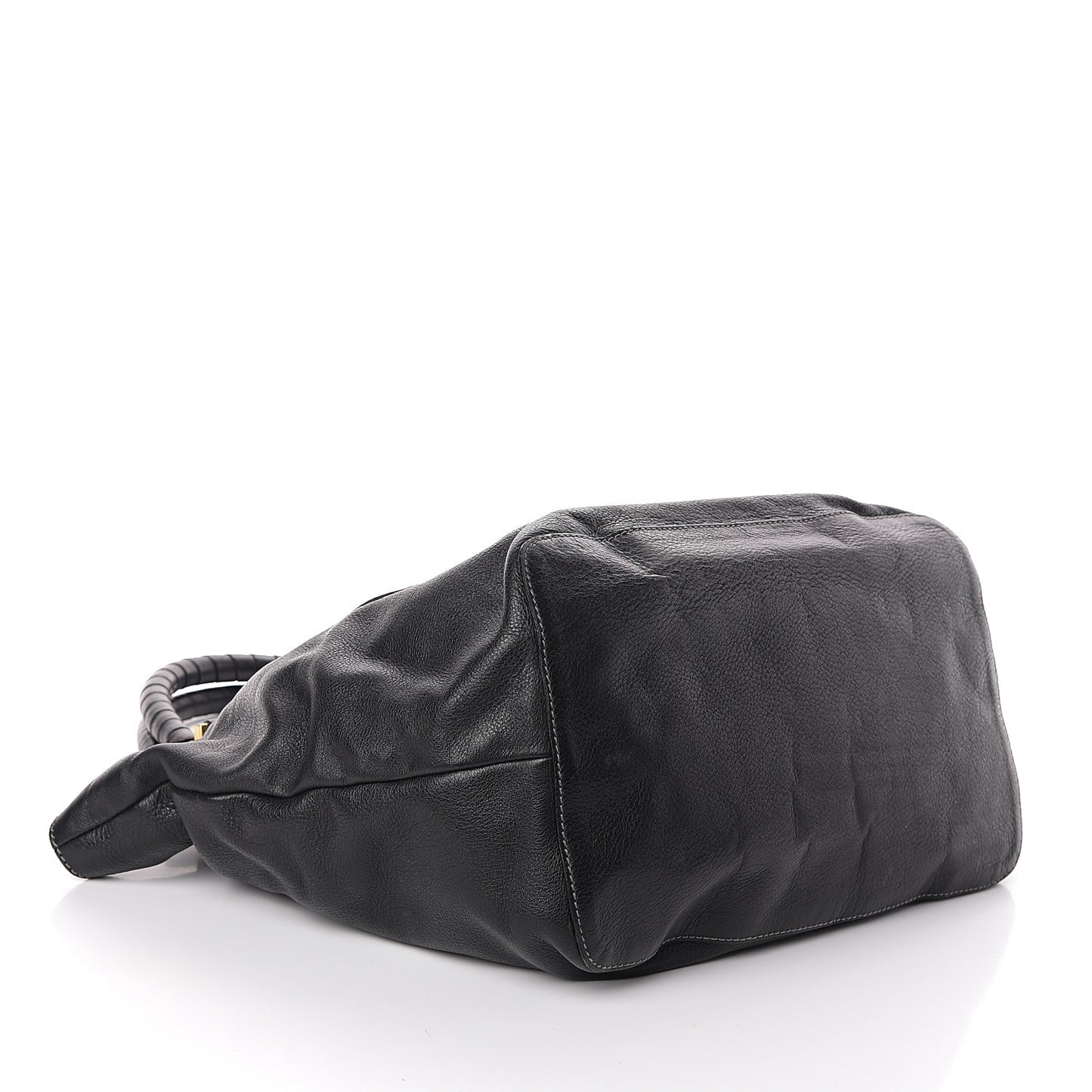 Calfskin Large New Marcie Tote Black