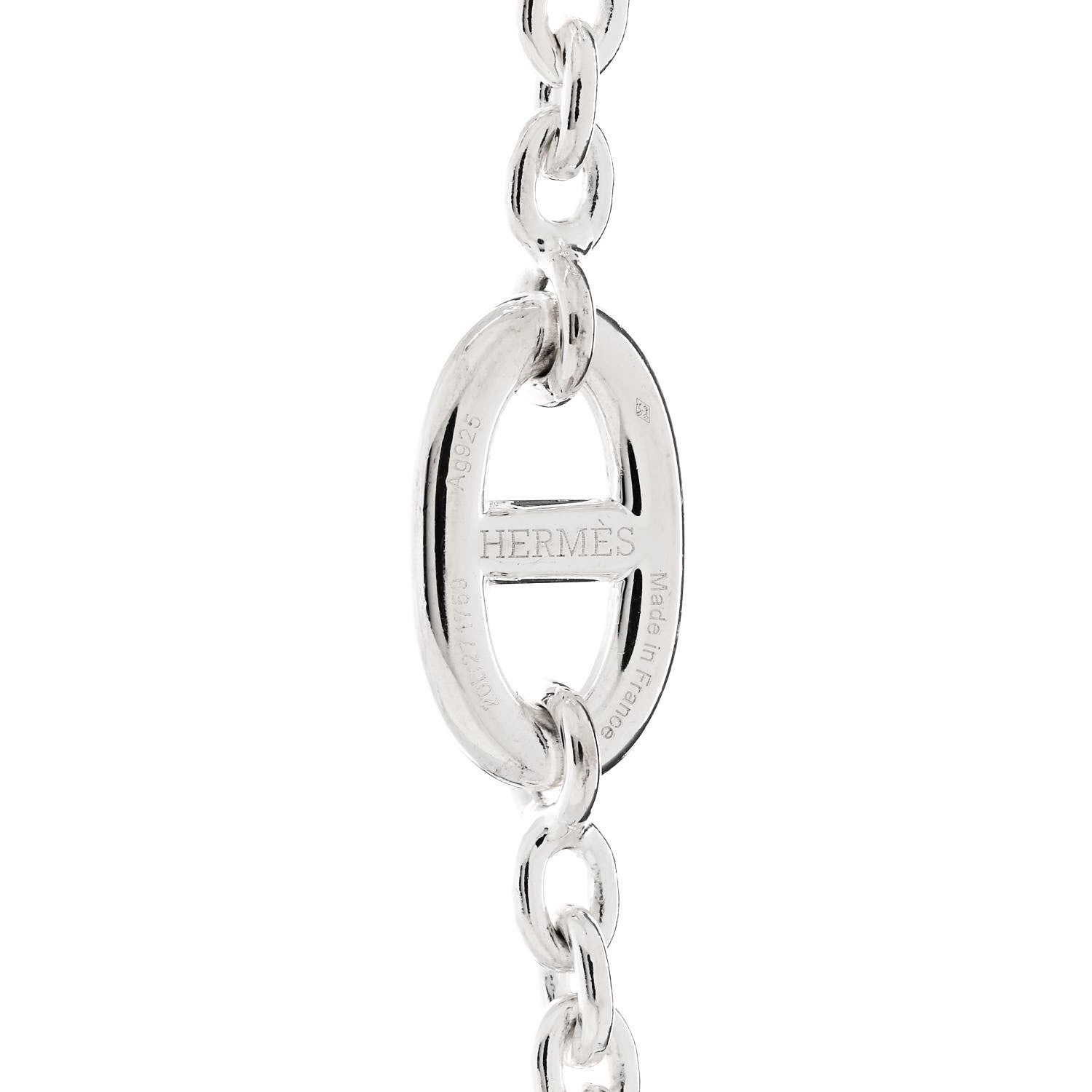 Hermes Sterling Silver Farandole Necklace 160 4 of 5