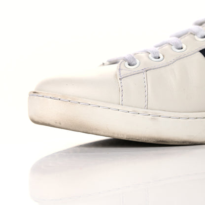 Gucci Calfskin Nappa Web LOVED Embroidered Womens Ace Sneakers 39 White Red Flame Notte 11 of 17