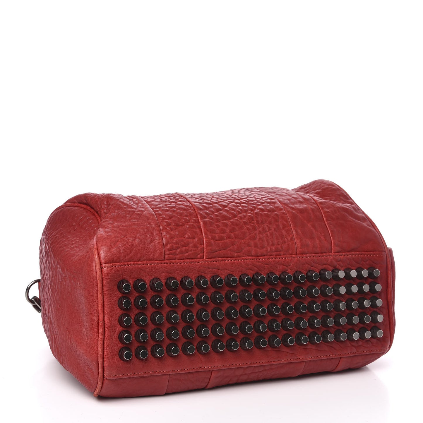 Pebbled Lambskin Rocco Cayenne Gunmetal Hardware