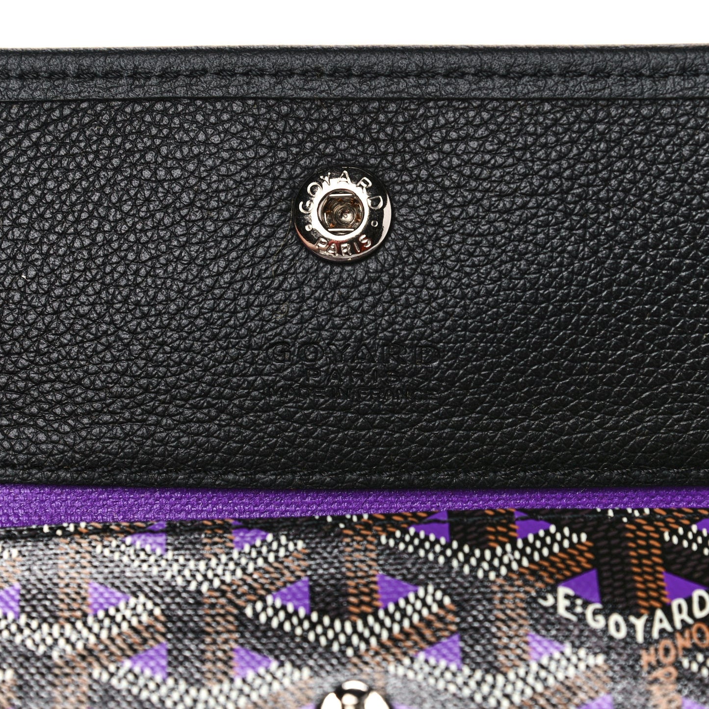 Goyardine Saint Louis Claire Voie PM Black Violet