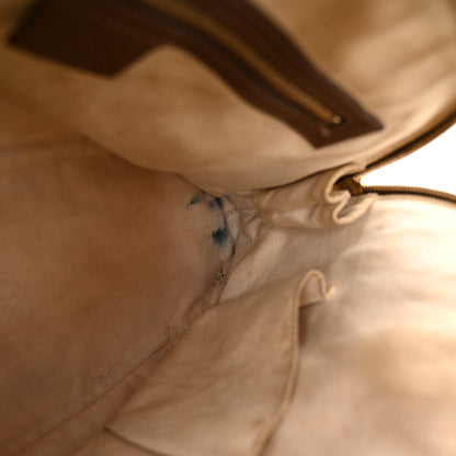 Gucci GG Supreme Monogram Margaux Calfskin Small Nice Top Handle Dome Bag Beige Ebony Acero 11 of 20