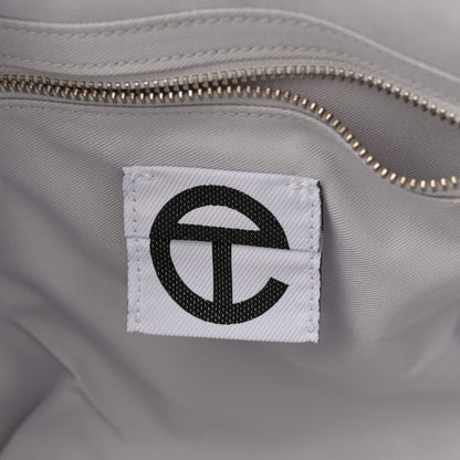 Telfar Metallic Vegan Leather Medium Shopping Bag Silver 6 of 10