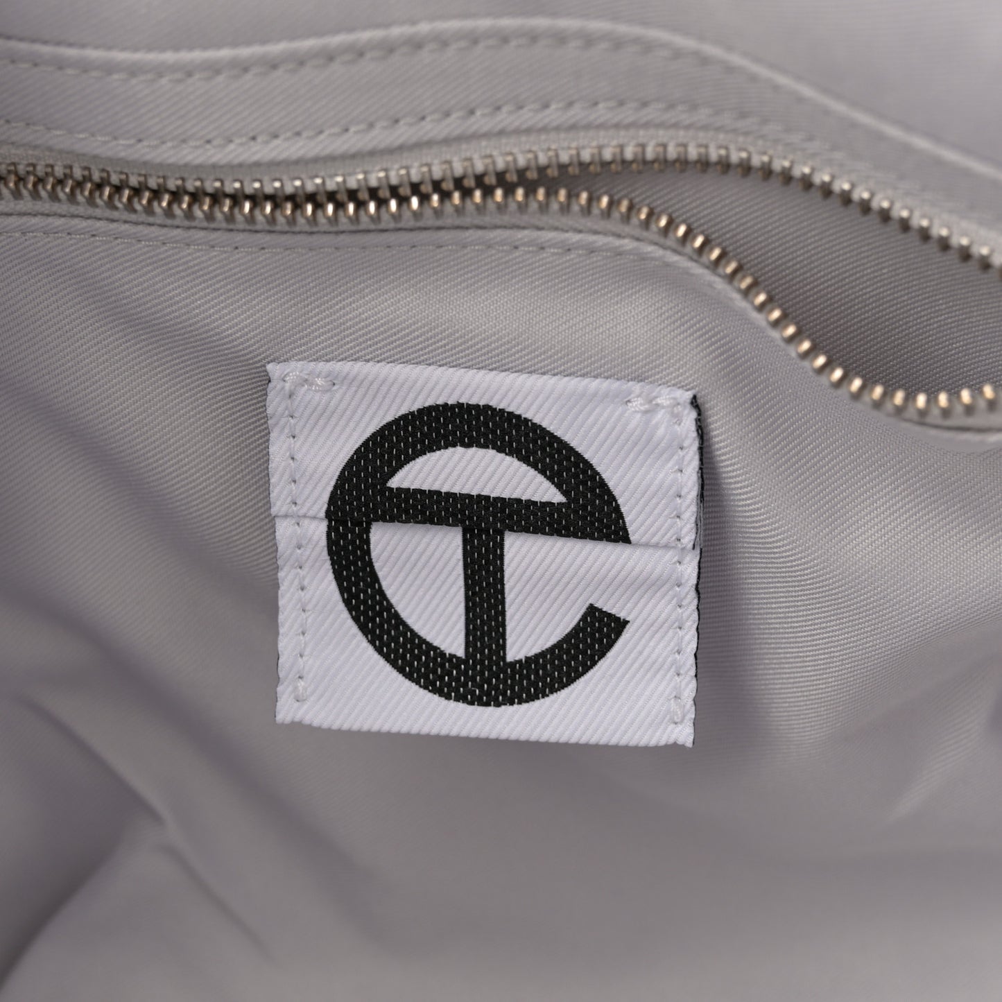 Metallic Vegan Leather Medium Shopping Bag Silver