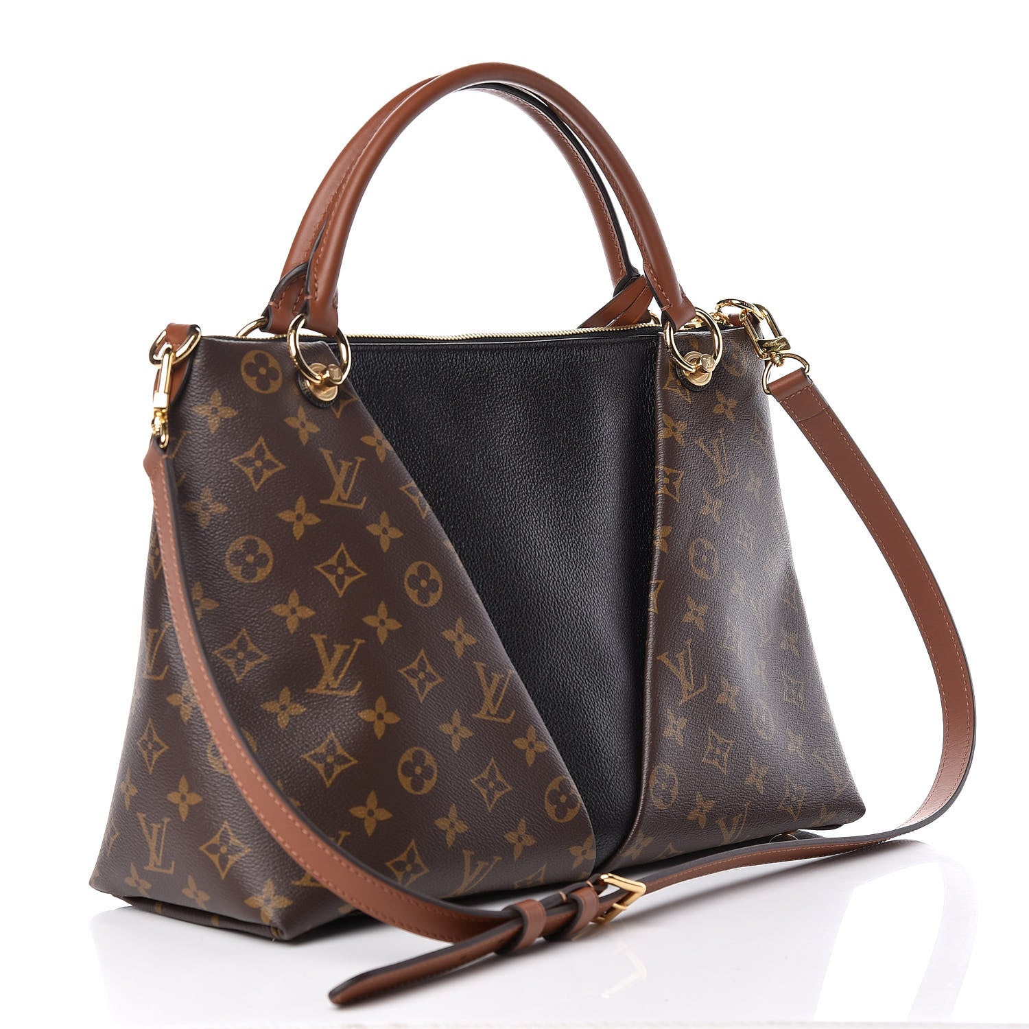 Louis Vuitton Monogram V Tote MM Black 3 of 10
