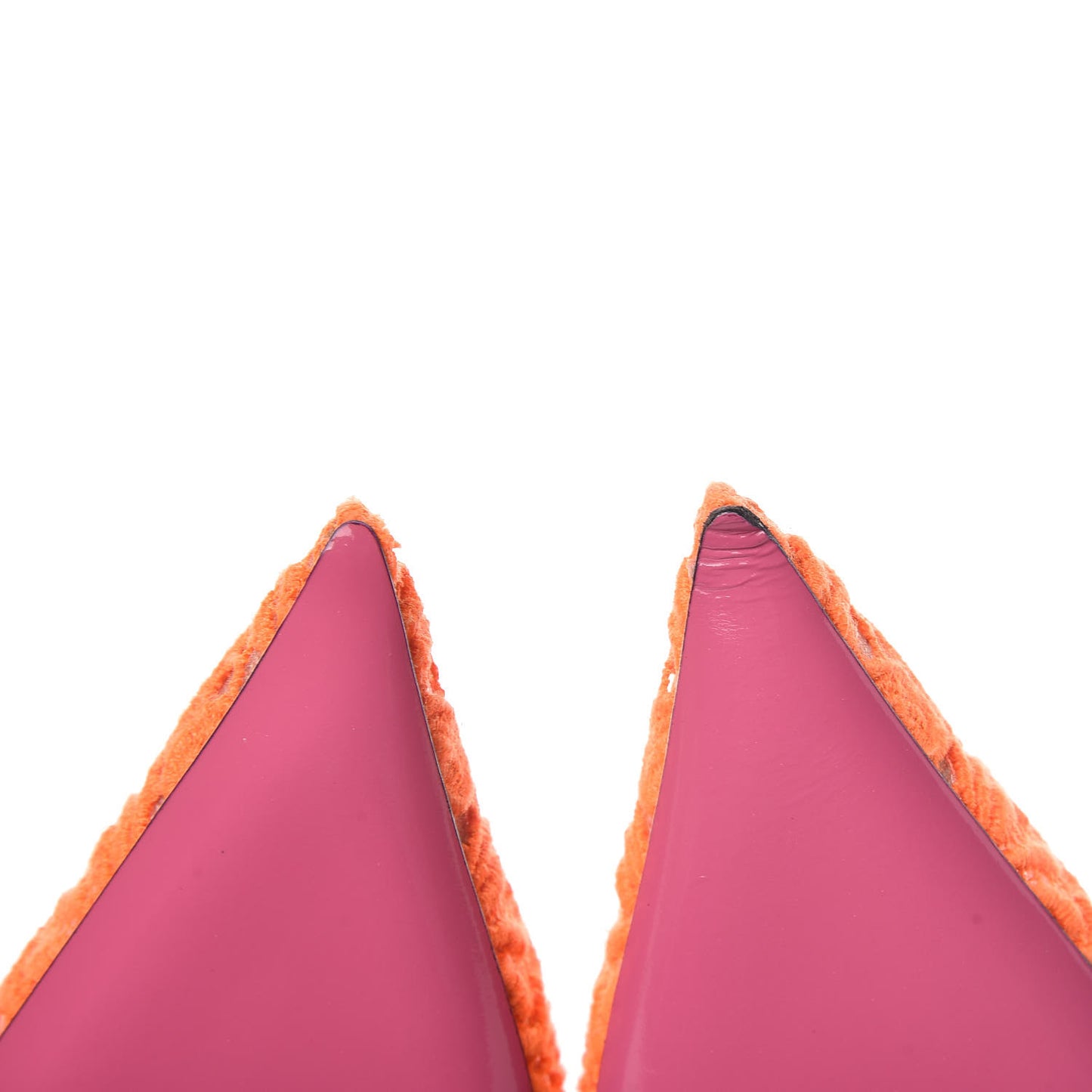 Lace Pizzo Venice Pumps 38.5 Orange Fluo