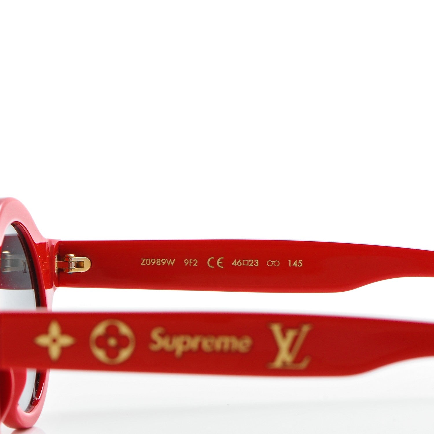 Louis Vuitton X SUPREME Downtown Sunglasses Red 5 of 8