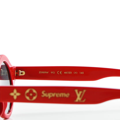 Louis Vuitton X SUPREME Downtown Sunglasses Red 5 of 8