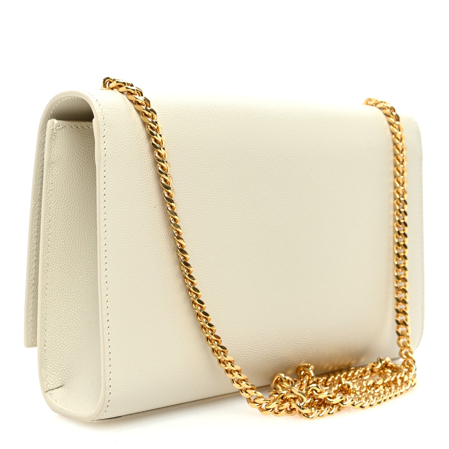 Grain De Poudre Medium Classic Monogram Kate Satchel Crema Soft