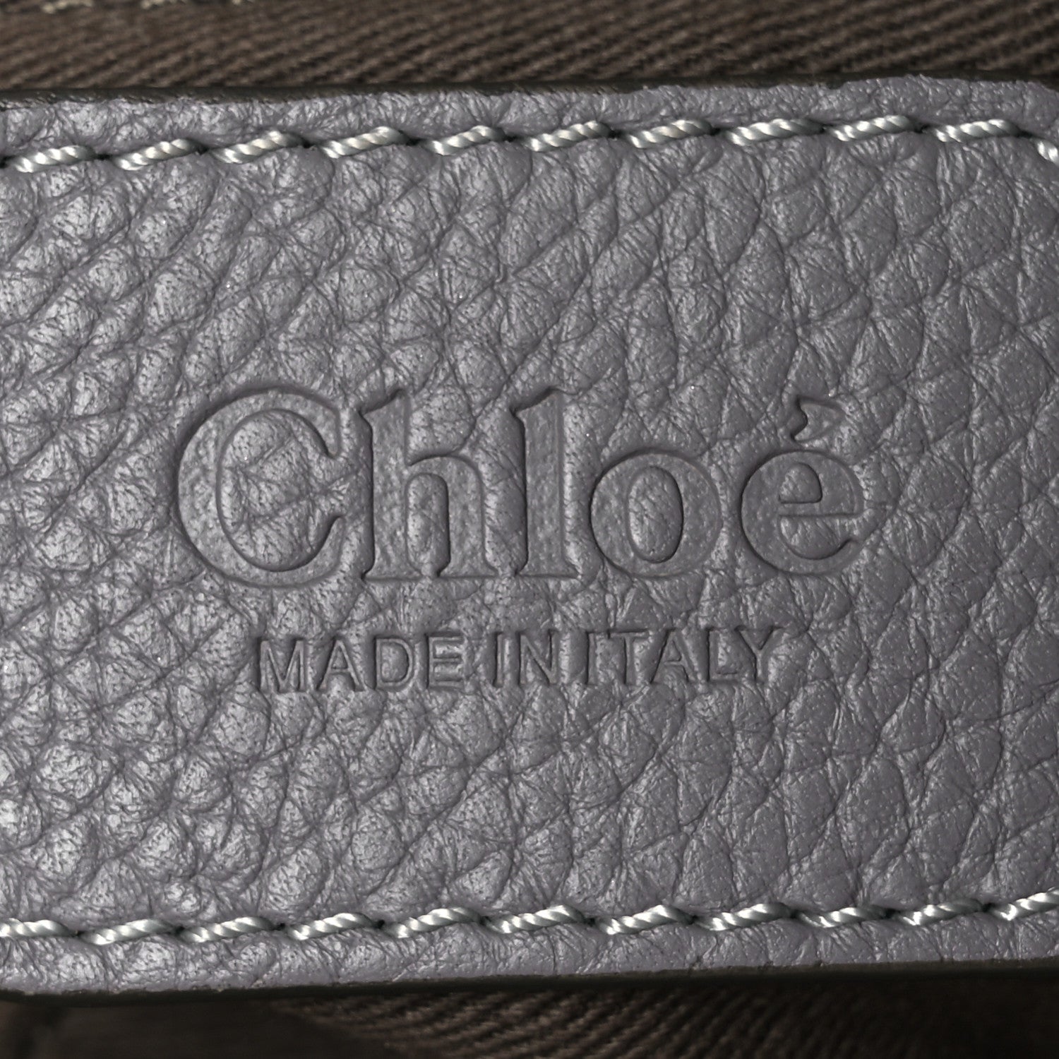 Chloe Calfskin Medium Marcie Saddle Shoulder Bag Cashmere Grey 8 of 19