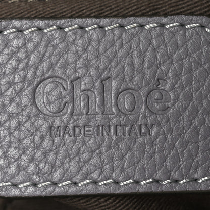Chloe Calfskin Medium Marcie Saddle Shoulder Bag Cashmere Grey 8 of 19
