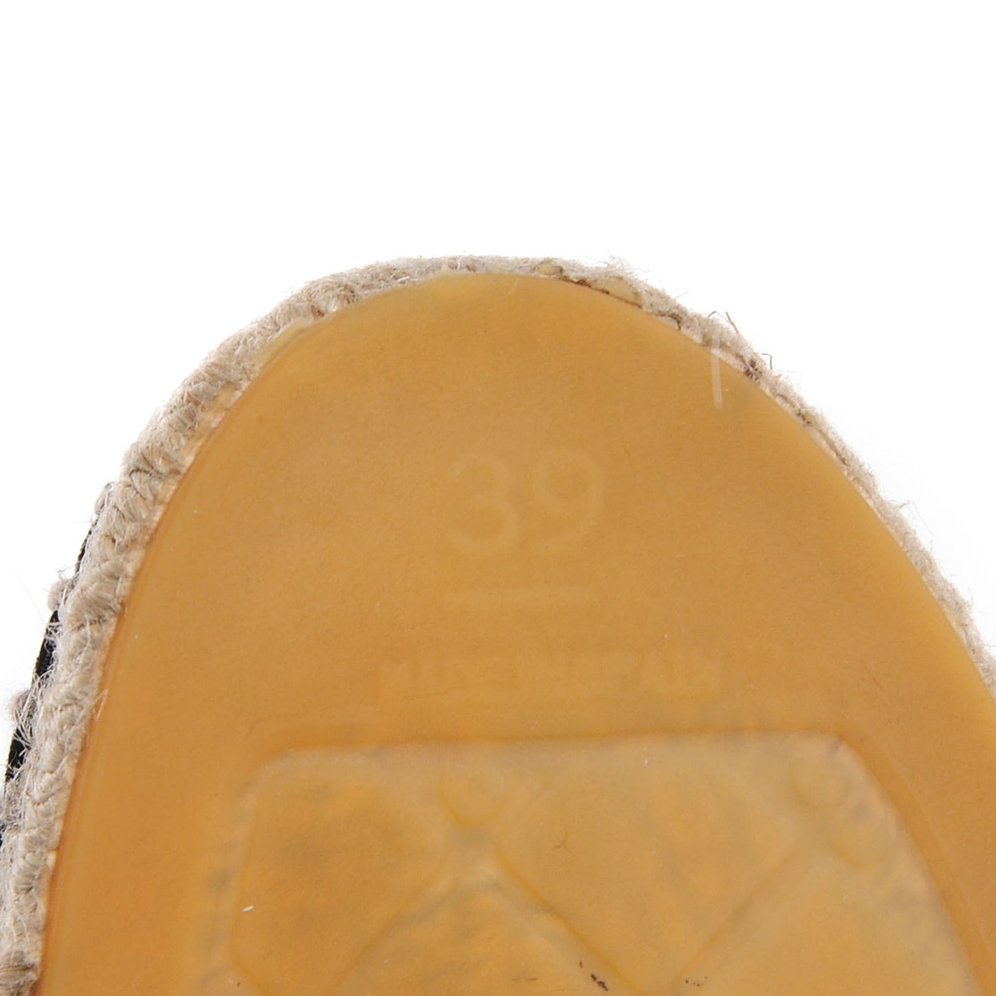 Lambskin CC Espadrilles 39 Black