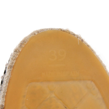 Chanel Lambskin CC Espadrilles 39 Black 6 of 7