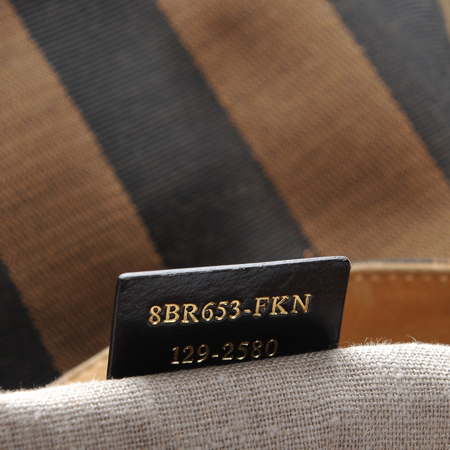 Fendi Pequin Cuoio Vegetale Large Hobo Tobacco Rosso Black 7 of 7