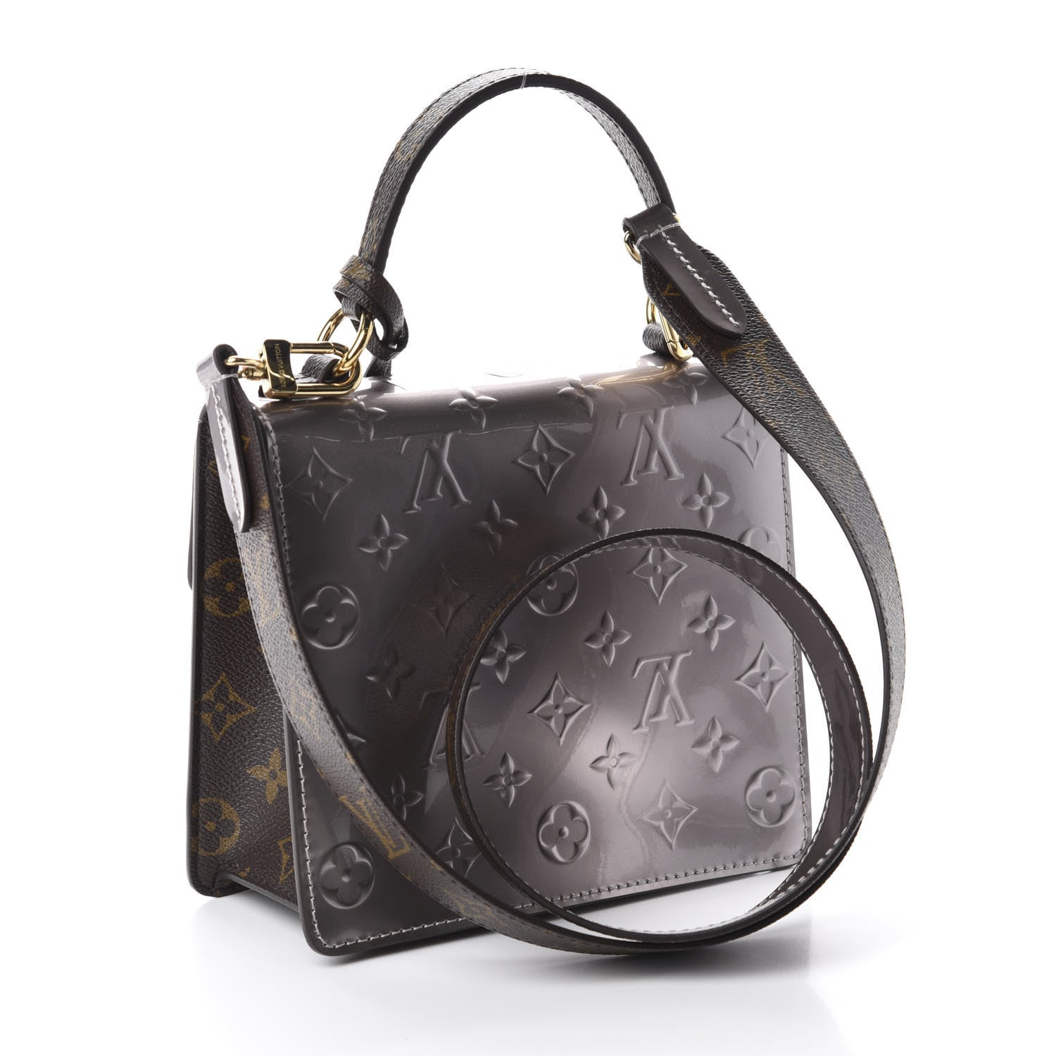 Louis Vuitton Vernis Epi Monogram Spring Street Bitume Metallise 4 of 10