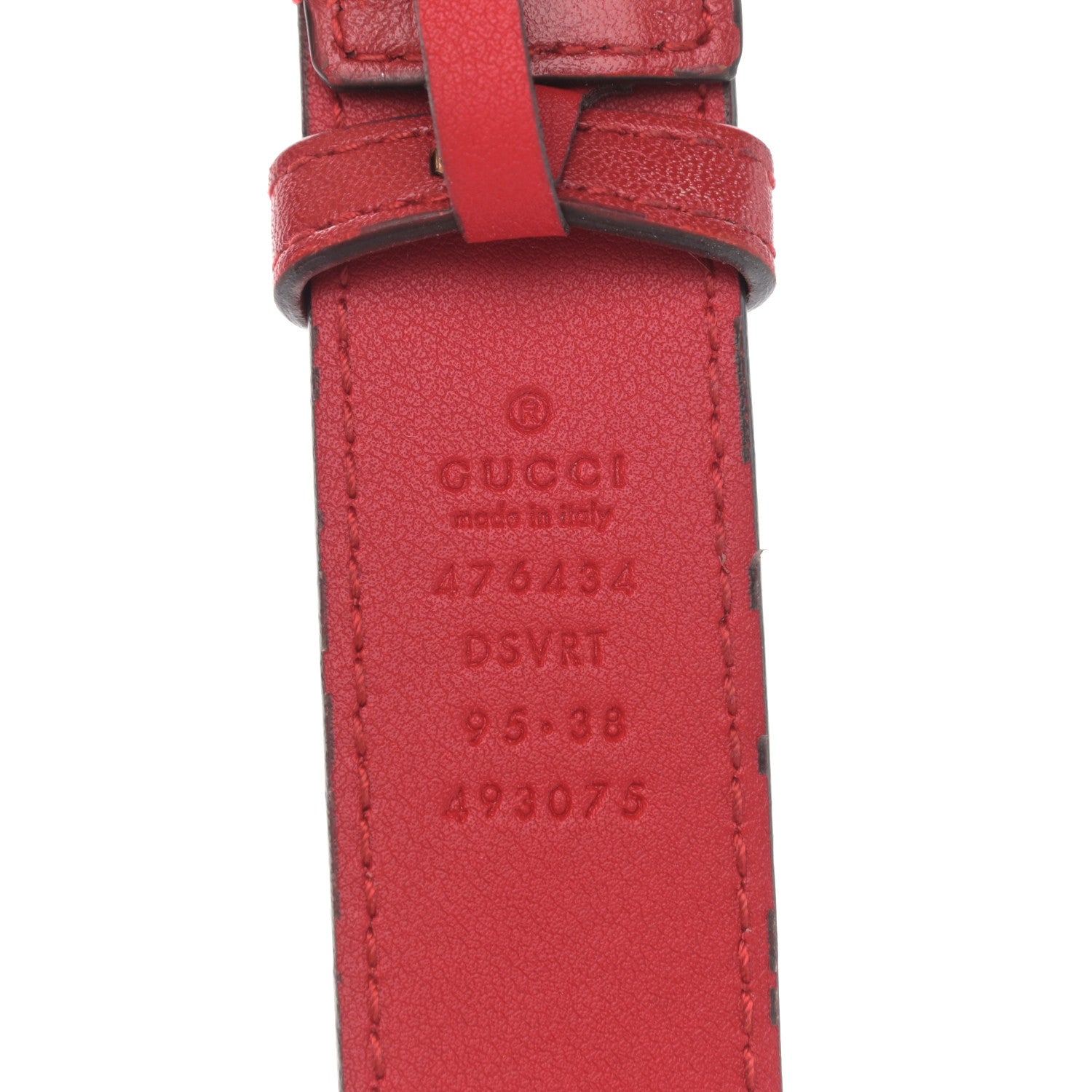 Gucci Calfskin Matelasse GG Marmont Belt Bag 95 38 Hibiscus Red 8 of 14