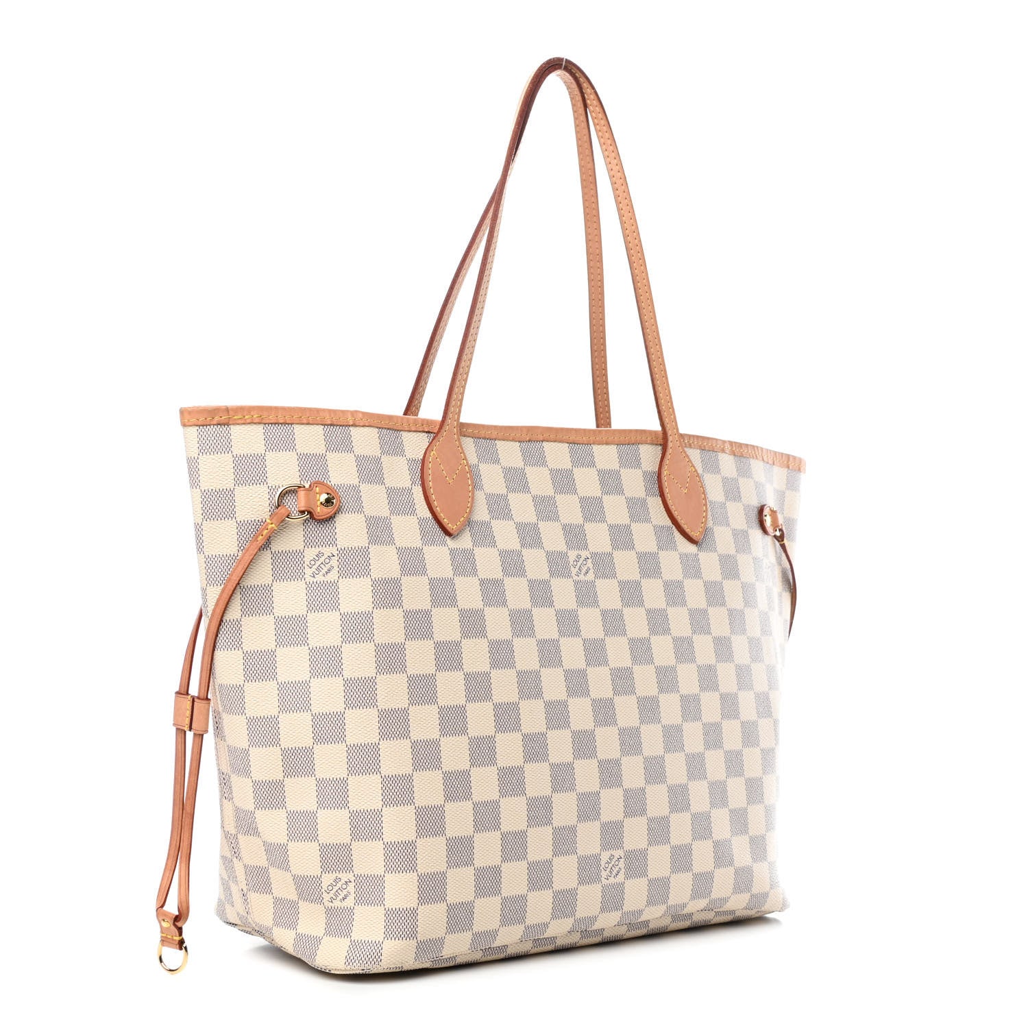 Louis Vuitton Damier Azur Neo Neverfull MM Rose Ballerine 2 of 4