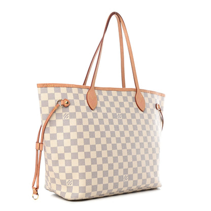 Louis Vuitton Damier Azur Neo Neverfull MM Rose Ballerine 2 of 4