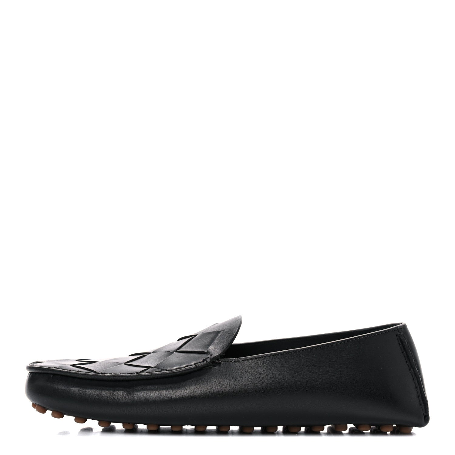 Bottega Veneta Nappa Intrecciato Driver Loafers 41 Black 1 of 11