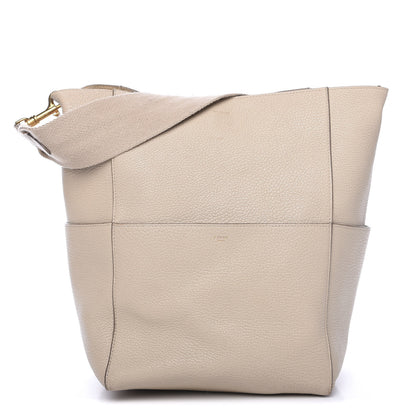 Celine Soft Grained Calfskin Sangle Bucket Bag Dune 1 of 17