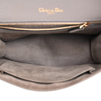 Christian Dior Grained Calfskin Medium Diorama Flap Bag Gris 5 of 10