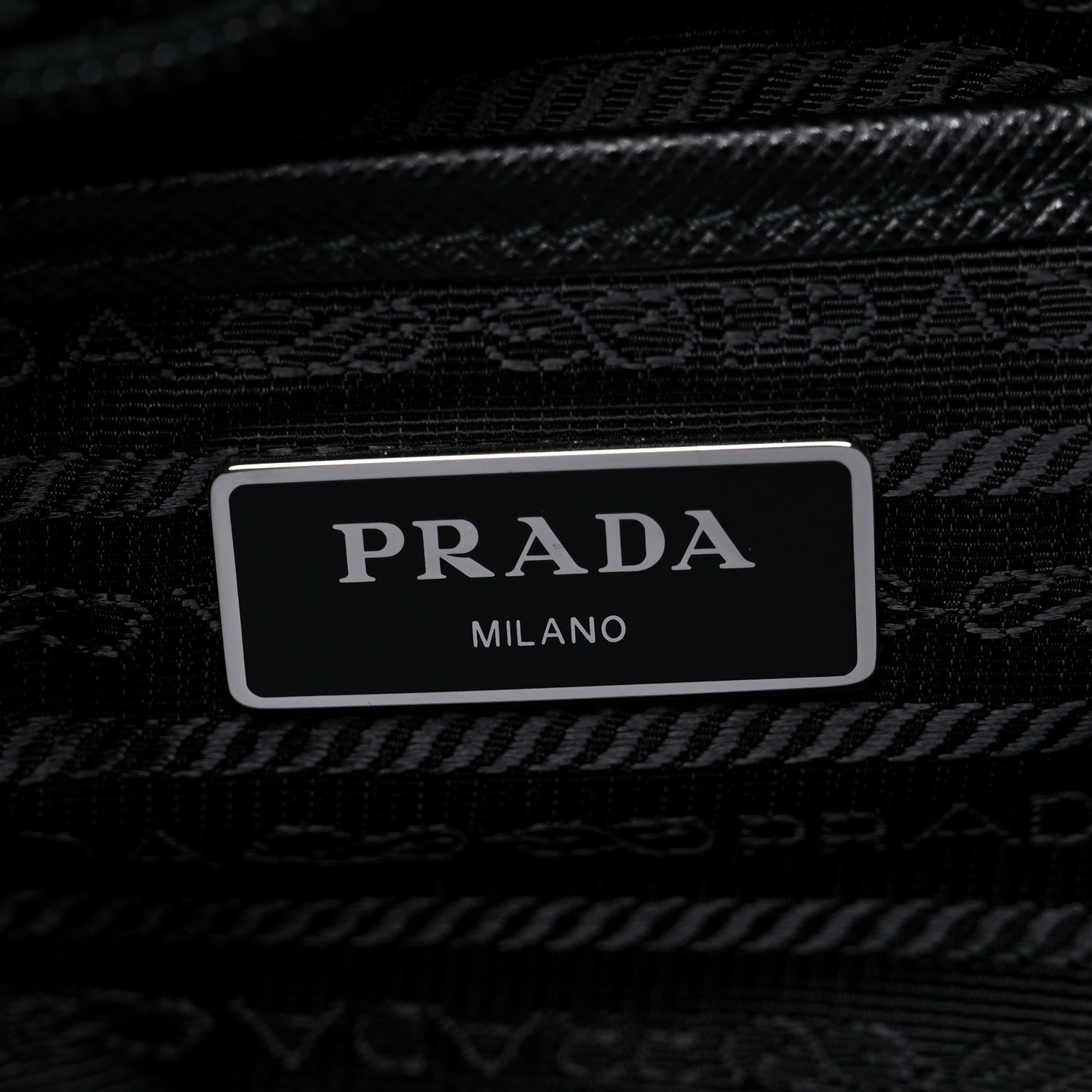 Prada Tessuto Nylon Saffiano Medium Backpack Black 6 of 10