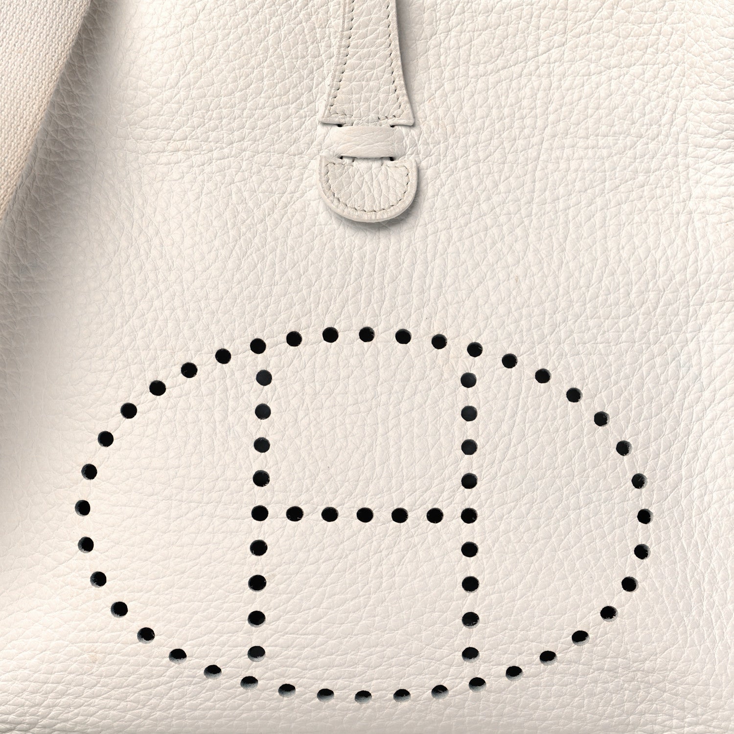 Hermes Taurillon Clemence Evelyne PM White 7 of 14