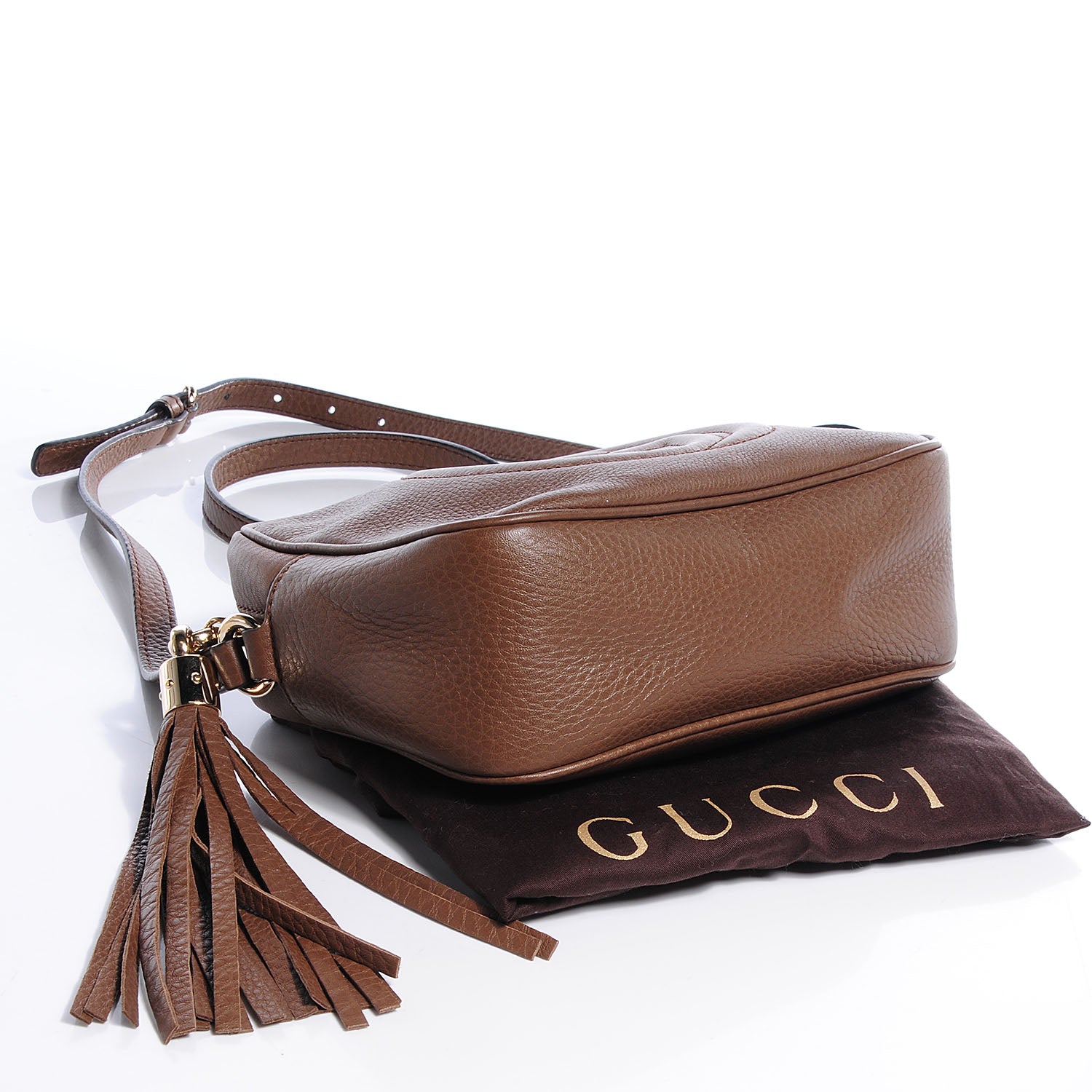 Gucci Cellarius Calfskin Small Soho Disco Bag Acero 4 of 7