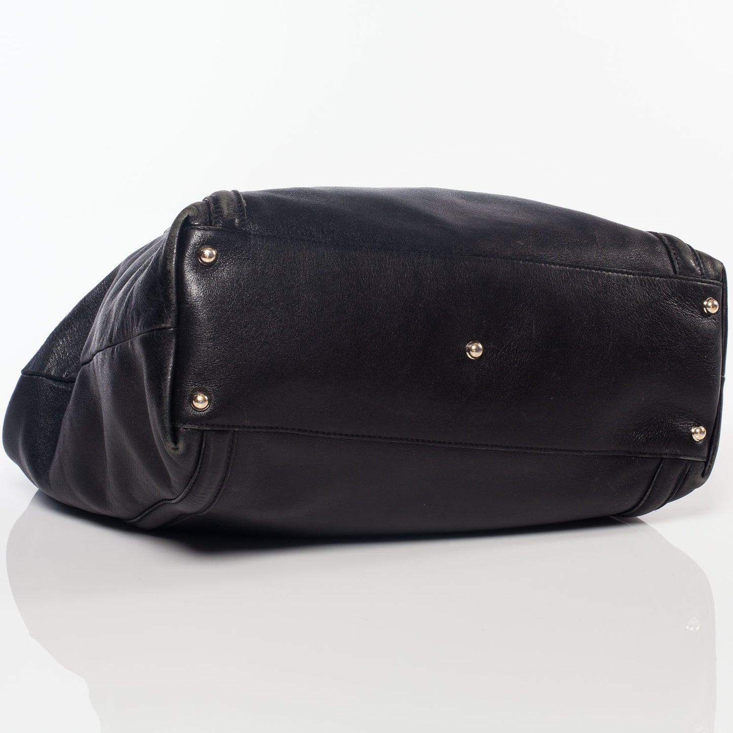 Leather Britt Shoulder Bag Black