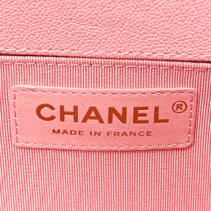 Chanel Iridescent Caviar Quilted Medium Boy Flap Light Pink 6 of 11