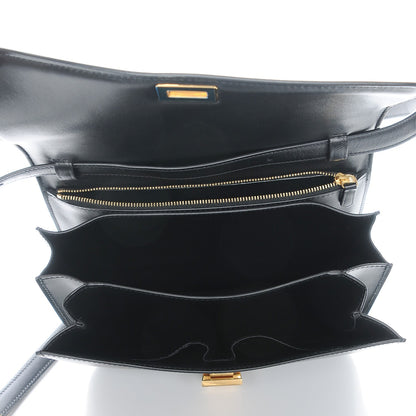 Celine Box Calfskin Medium Classic Box Flap Bag Black 5 of 7