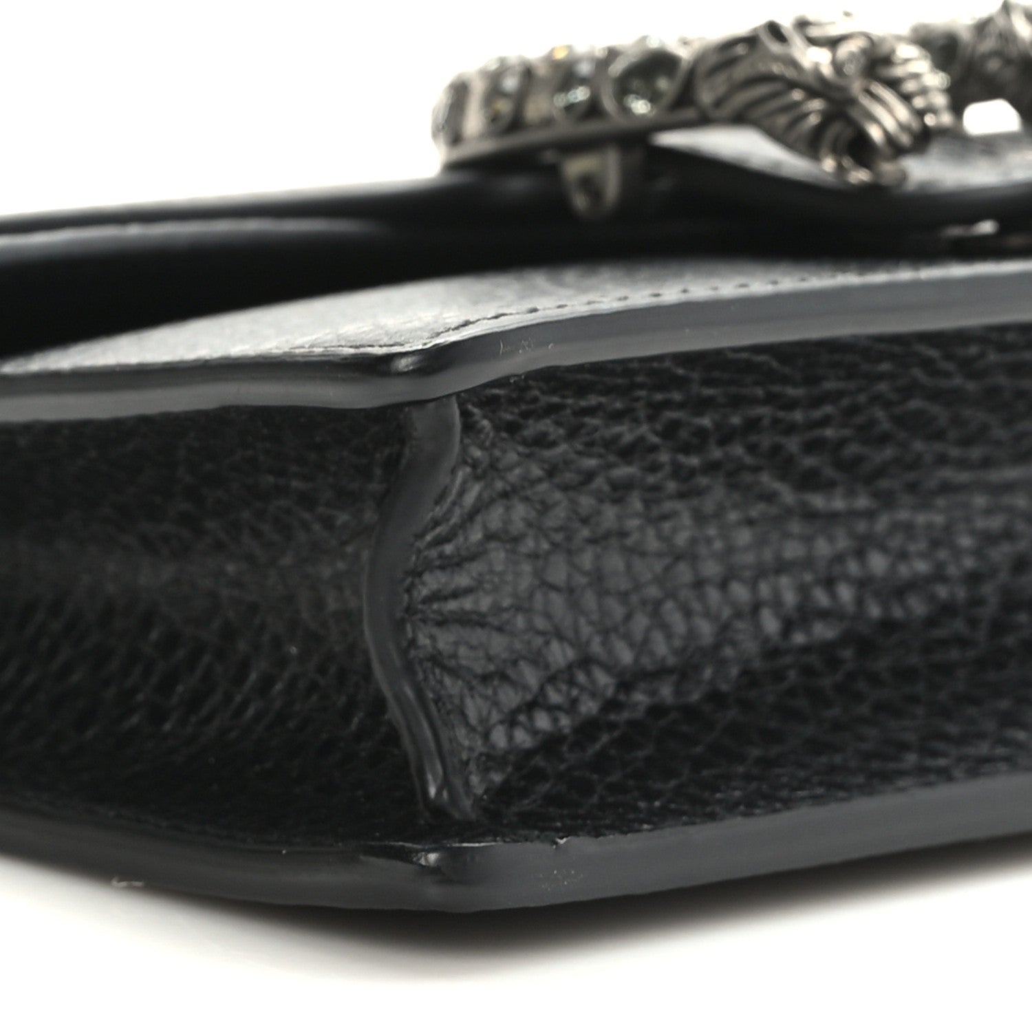 Gucci Calfskin Super Mini Dionysus Shoulder Bag Black 7 of 9