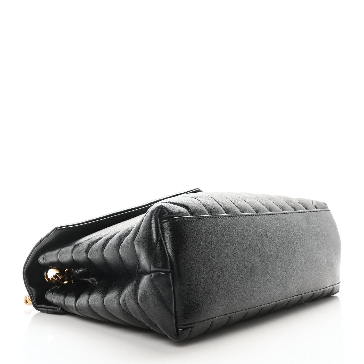 Saint Laurent Calfskin Y Quilted Monogram Medium Loulou Chain Satchel Black 4 of 10
