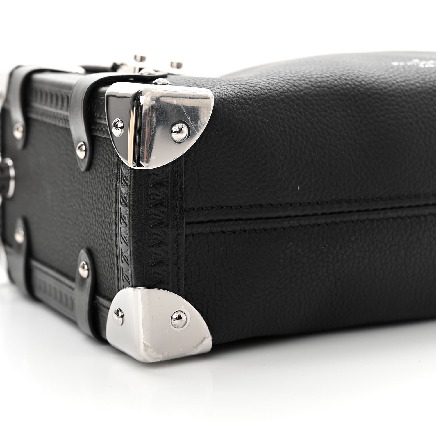 Louis Vuitton Calfskin Side Trunk MM Black 8 of 11