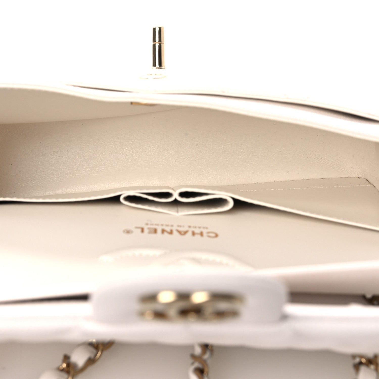 Chanel Caviar Quilted Small Double Flap White 5 of 11