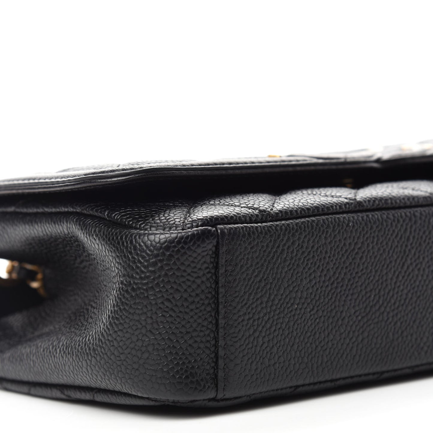 Caviar Quilted Small CC Filigree Flap Black