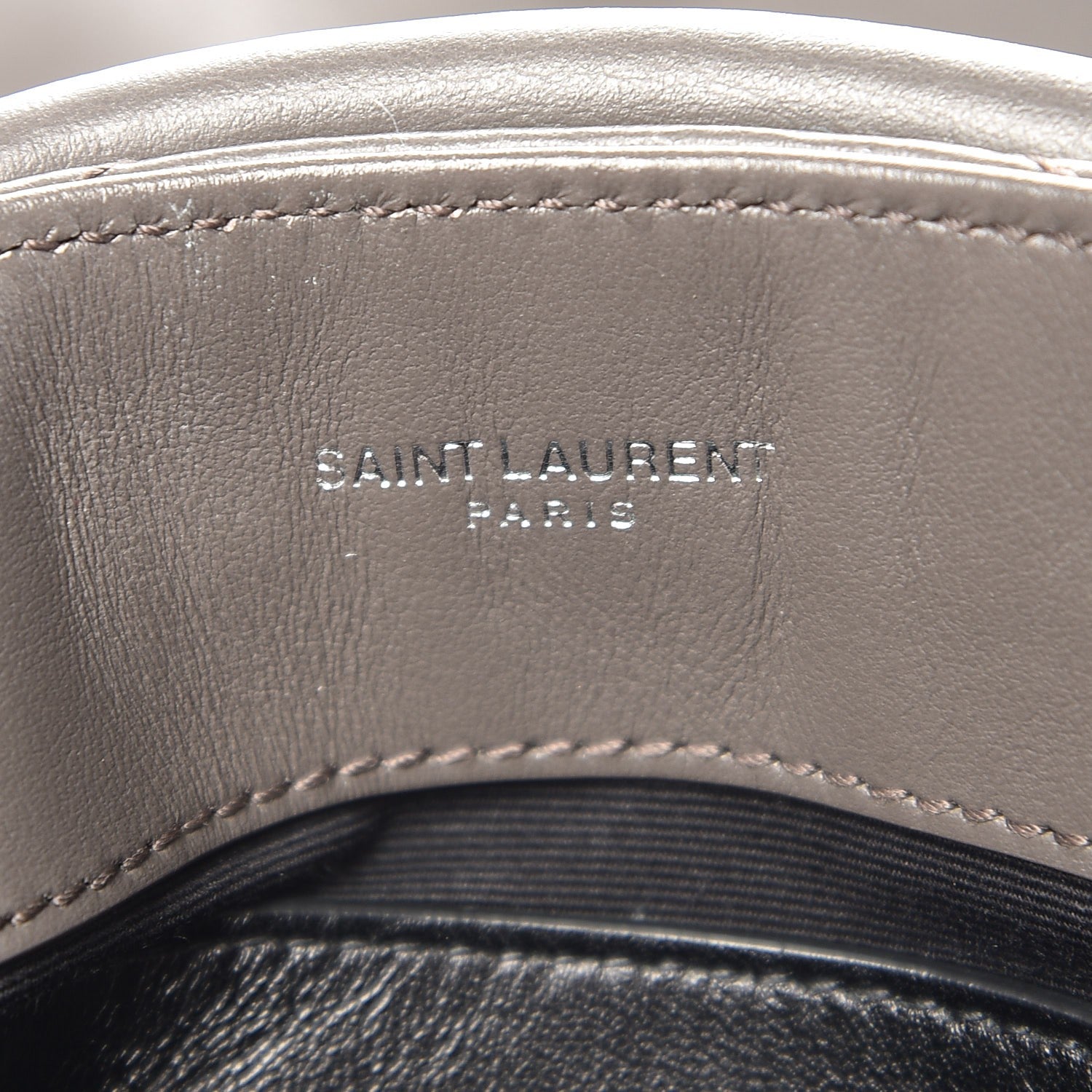 Saint Laurent Calfskin Y Quilted Monogram Small Loulou Chain Satchel Earth 7 of 9