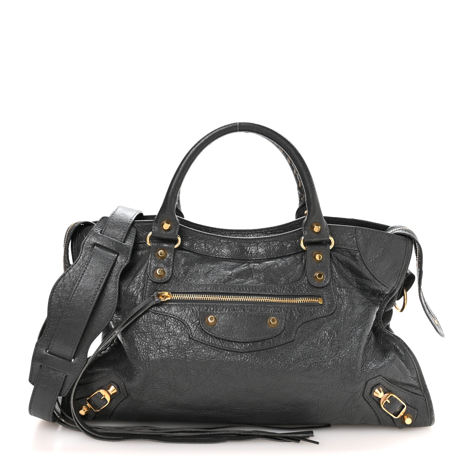 Balenciaga Agneau Classic Gold Hardware City Gris Fossile 1 of 10
