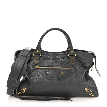 Balenciaga Agneau Classic Gold Hardware City Gris Fossile 1 of 10