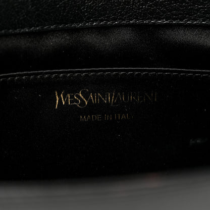 Saint Laurent Calfskin Monogram Large Belle De Jour Clutch Black 6 of 7