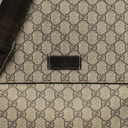 Gucci GG Plus Monogram Messenger Diaper Bag Dark Brown 9 of 13