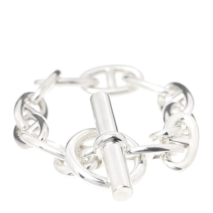 Hermes Sterling Silver TGM Chaine D'Ancre Bracelet 3 of 5