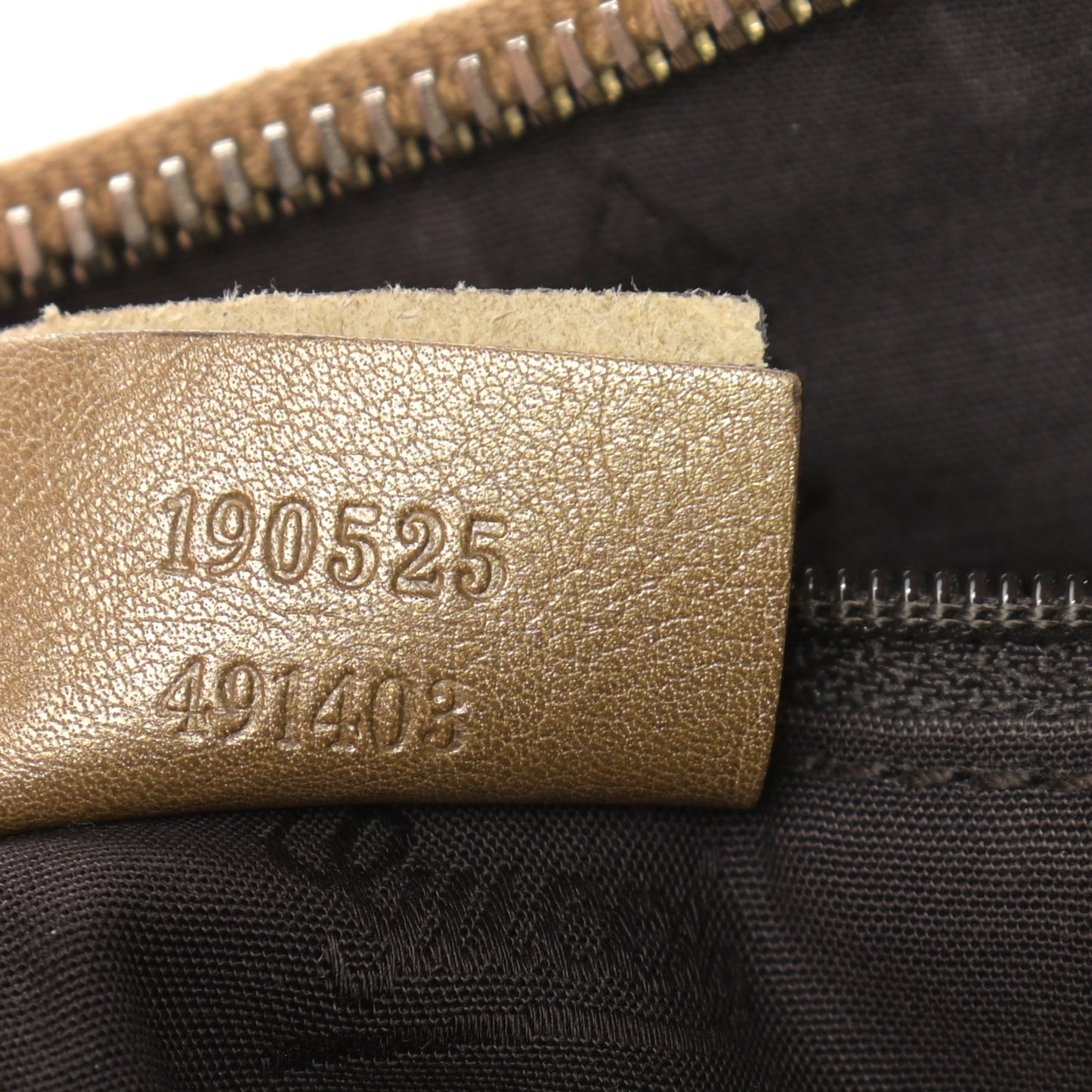 Metallic Guccissima Medium D Gold Hobo Gold