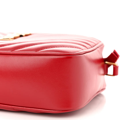 Saint Laurent Calfskin Matelasse Monogram Lou Camera Bag Rouge Eros 10 of 11