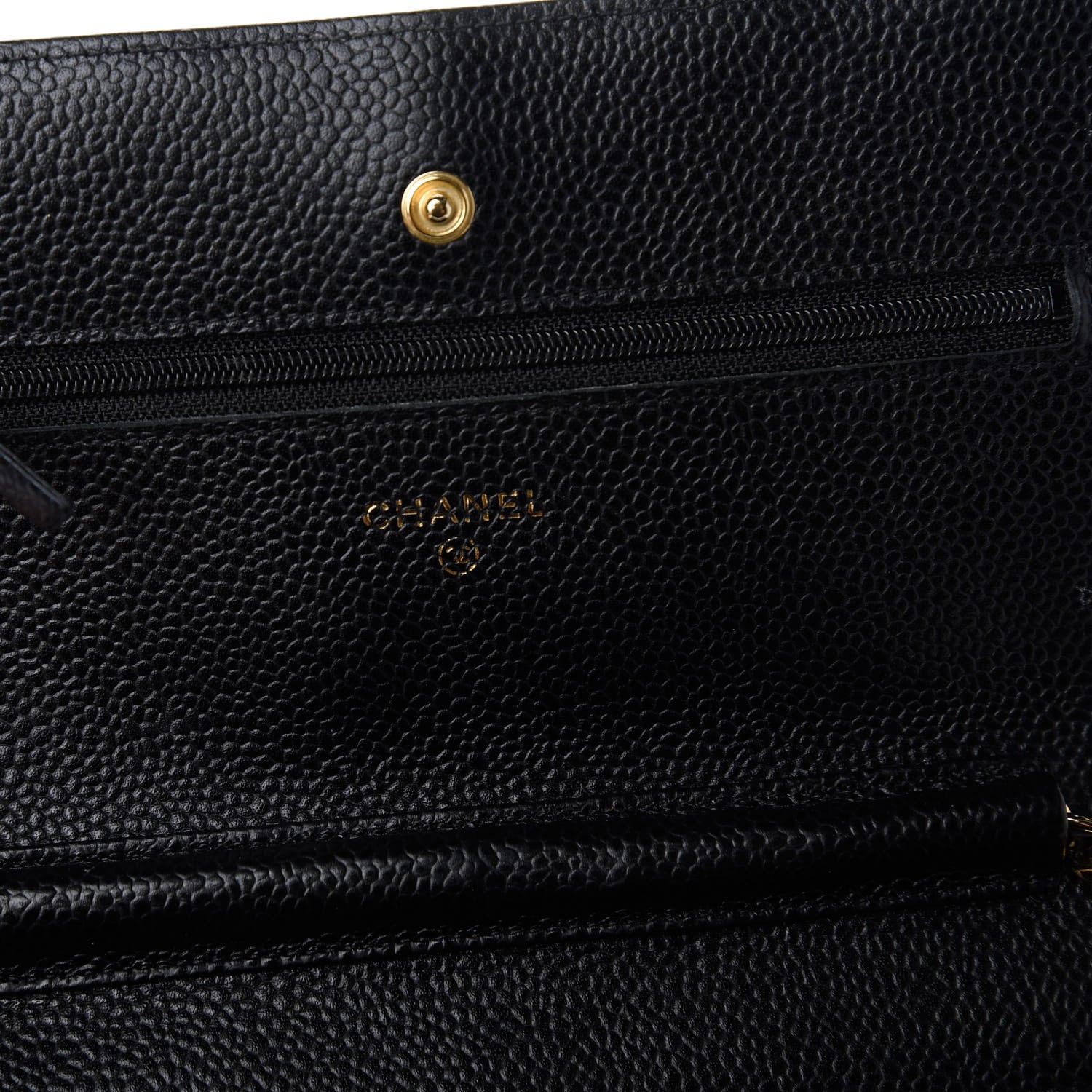 Chanel Caviar Quilted Wallet On Chain WOC Black 8 of 12