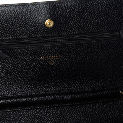 Chanel Caviar Quilted Wallet On Chain WOC Black 8 of 12