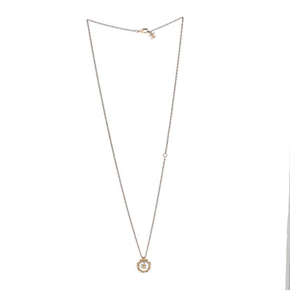 Chanel Pearl CC Round Necklace Gold 3 of 6