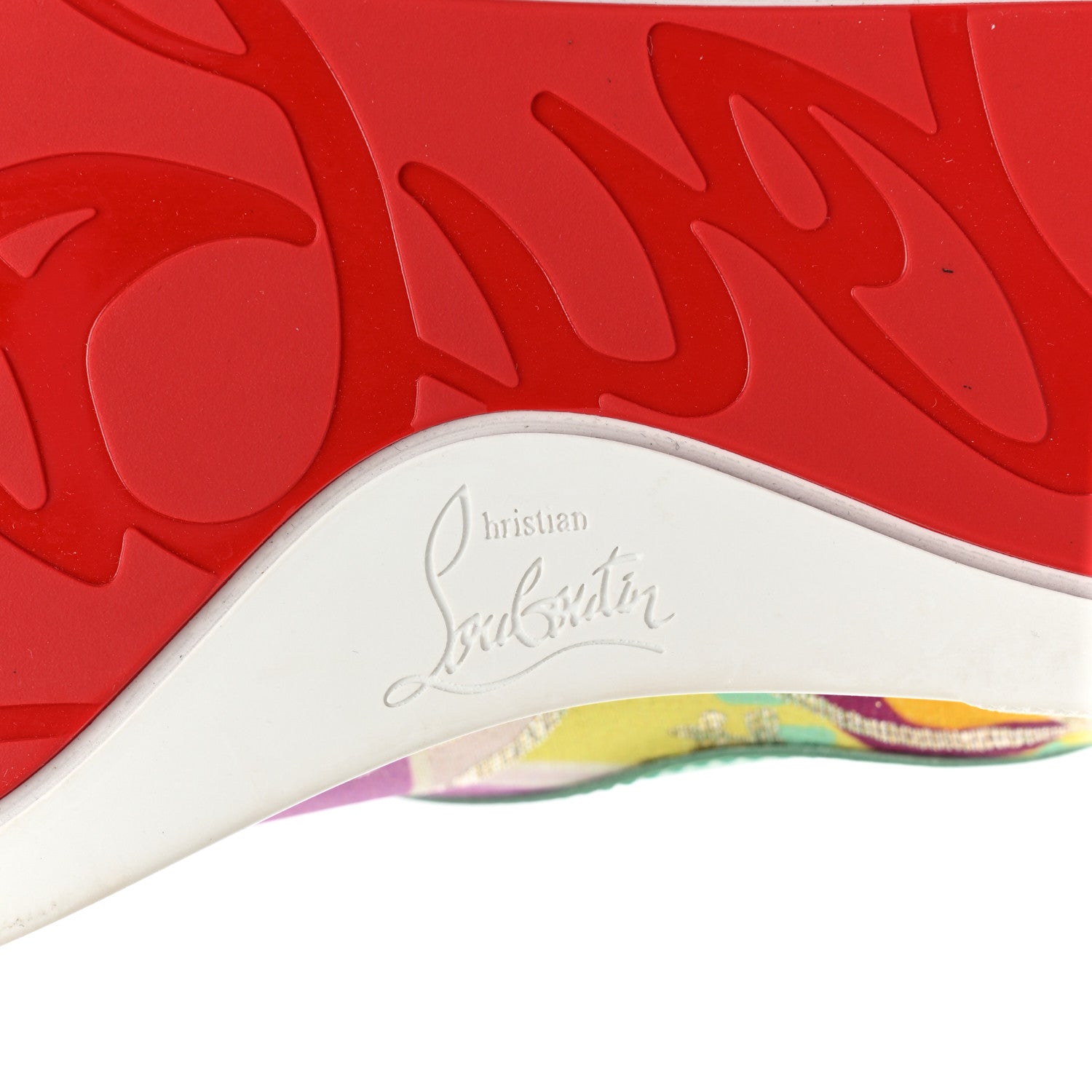 Christian Louboutin Patent Tissu Kyoto Flamingirl Flats 39.5 Multicolor 7 of 16